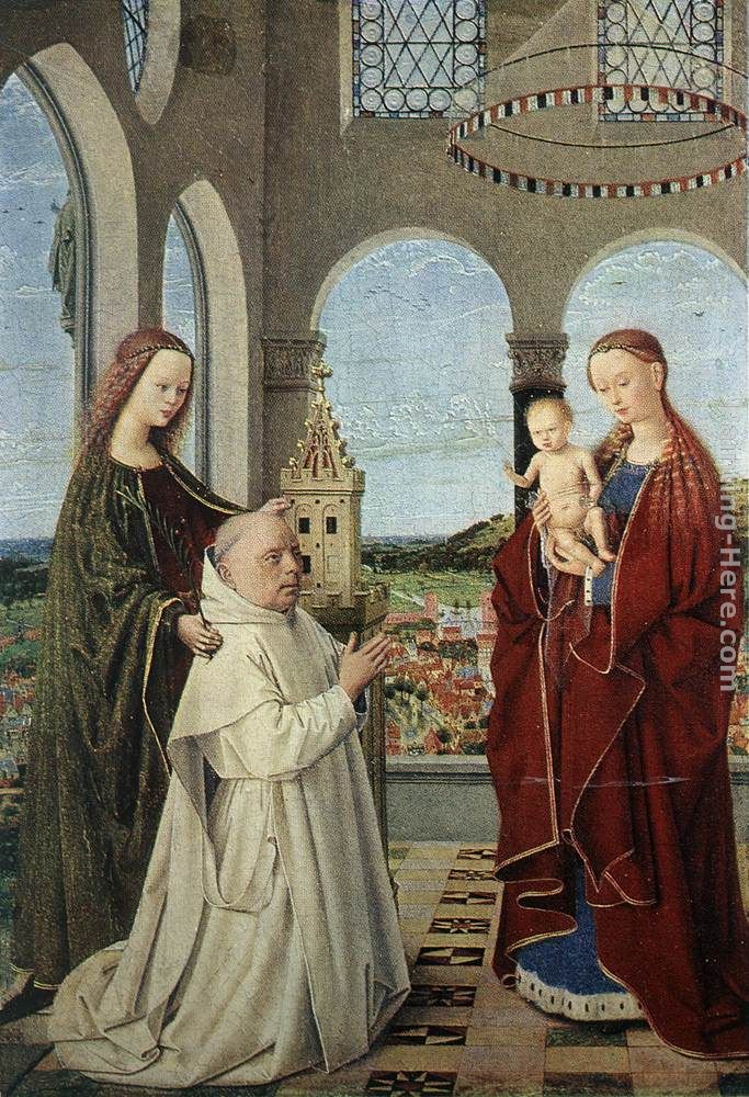 Madonna and Child painting - Petrus Christus Madonna and Child art painting